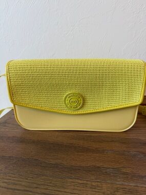 Moleca Lemon Yellow Flap Crossbody Bag